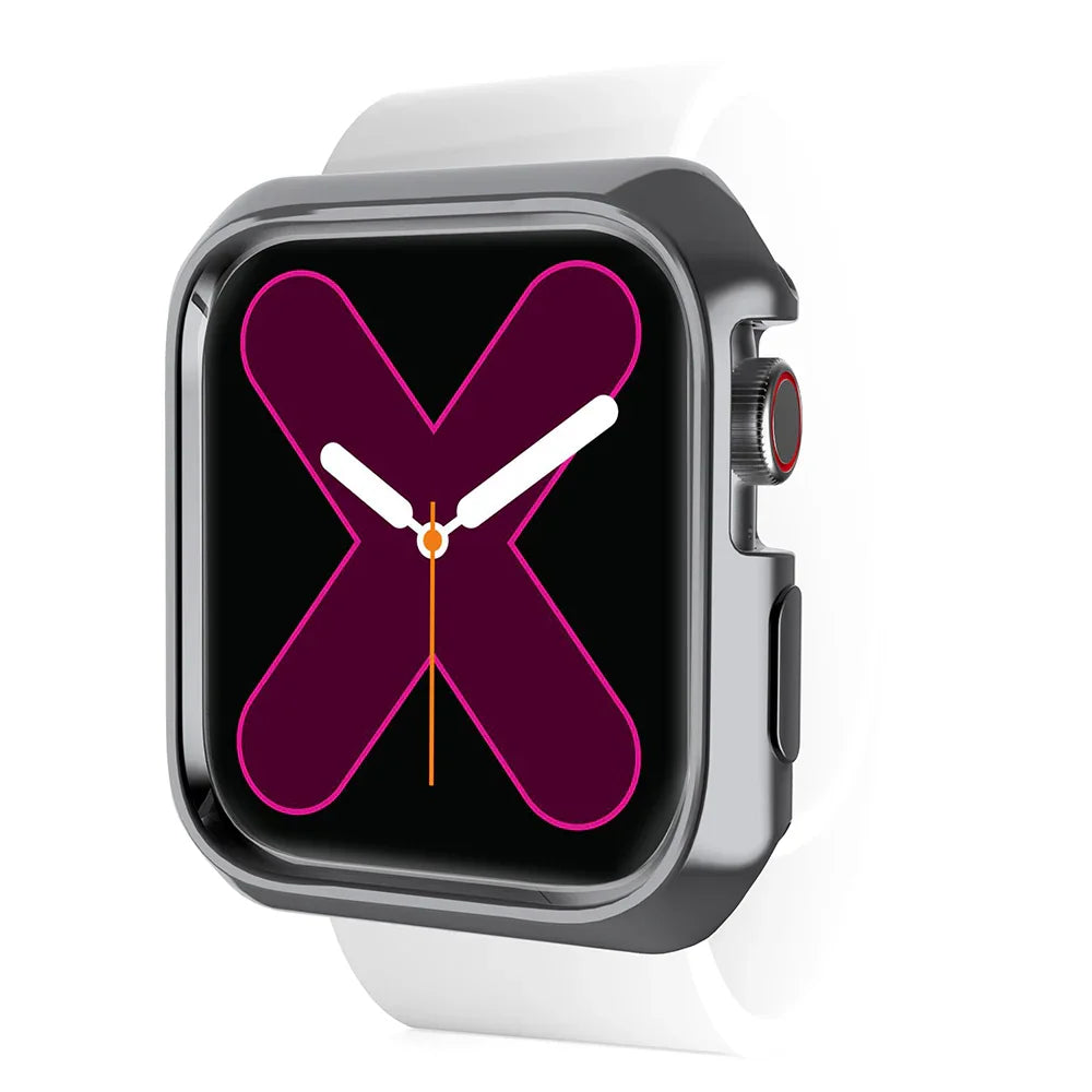 Itskins Spectrum Metal Cover For Apple Watch 44/45Mm- Space Gray + Clear 2 Pcs - Tashqila Itskins Spectrum Metal Cover For Apple Watch 44/45Mm- Space Gray + Clear 2 Pcs - Tashqila